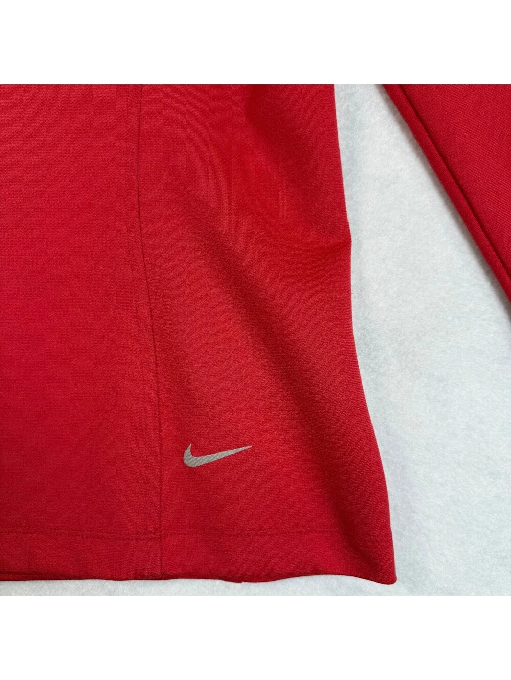 Nike Golf Tour Performance Dri-Fit Red Long Sleeve Pullover Top Small